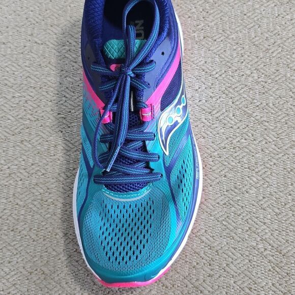 Saucony Guide 10 S10350-3 Teal Pink Blue Athletic Running Shoes - Size 8.5 - Picture 7 of 13